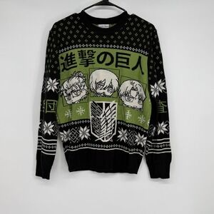 Attack on Titan Ugly Christmas Sweater Final Season Anime Small